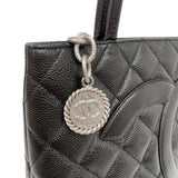 シャネル CHANEL 復刻トート A01804 ブラック/シルバー金具 キャビアスキン レディース トートバッグ
