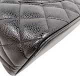 シャネル CHANEL 復刻トート A01804 ブラック/シルバー金具 キャビアスキン レディース トートバッグ
