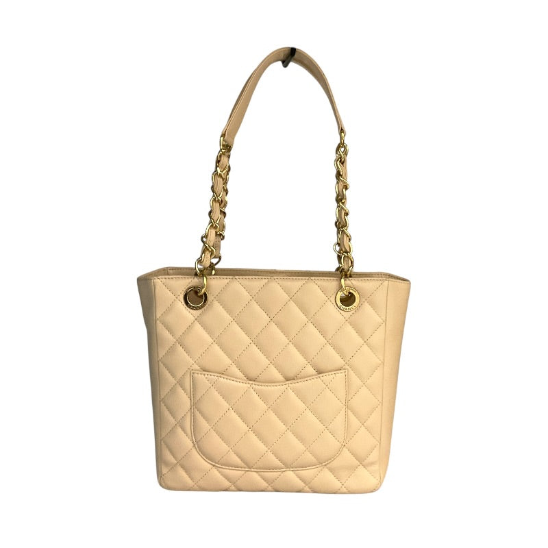 シャネル CHANEL PSTチェーントートバッグ A50994 ベージュ/ゴールド