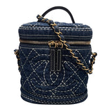 シャネル CHANEL デニムチェーンヴァニティバッグ AS1336 ブルー/ゴールド金具 デニム レディース ショルダーバッグ