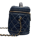 シャネル CHANEL デニムチェーンヴァニティバッグ AS1336 ブルー/ゴールド金具 デニム レディース ショルダーバッグ