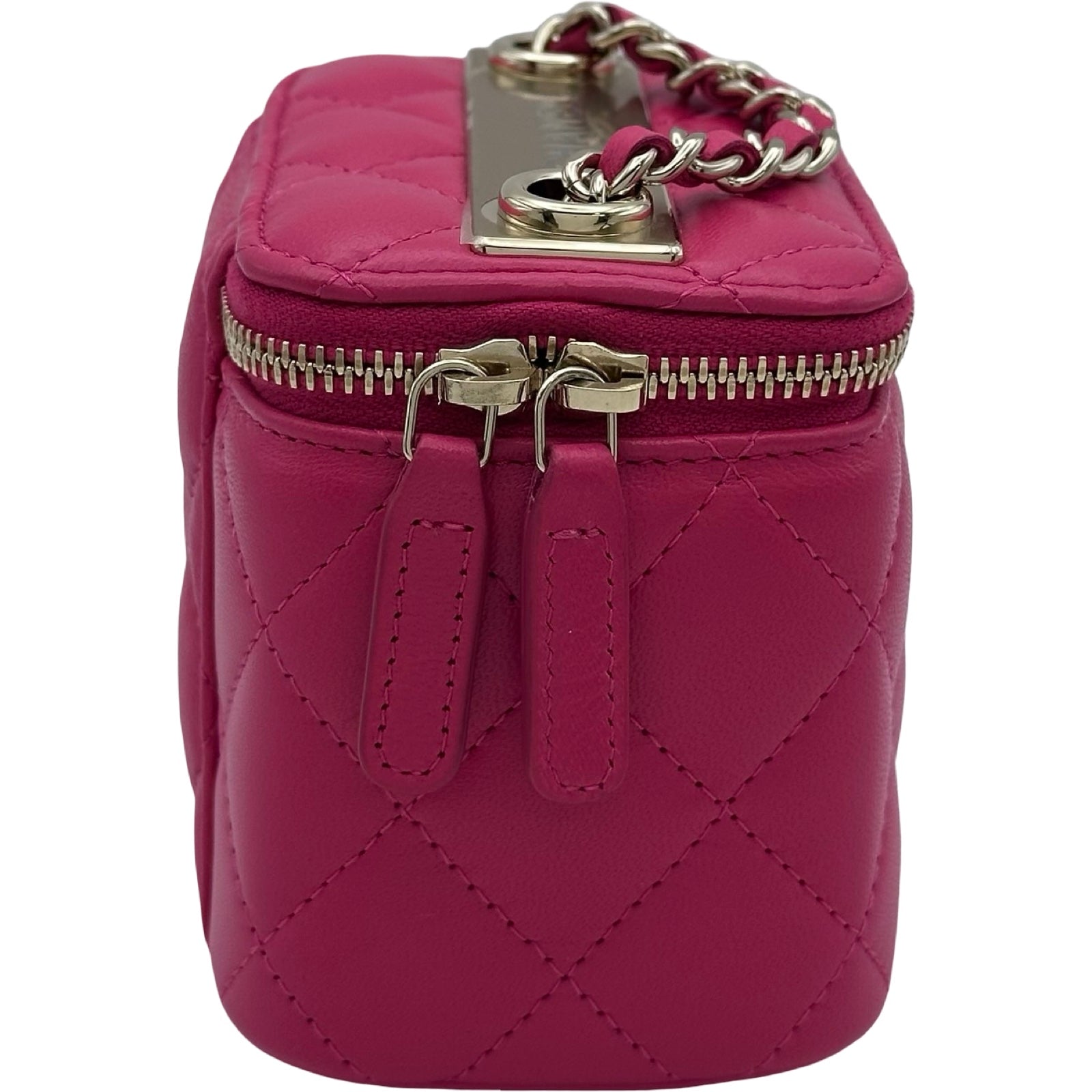 シャネル CHANEL トレンディCC スモールヴァニティ 30番台 ピンク ゴールド金具 ラムスキン レディース ショルダーバッグ シャネル CHANEL トレンディCC スモールヴァニティ 30番台 ピンク