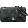 シャネル CHANEL デニム クラシックハンドバッグ A01112 28番台 ブラック シルバー金具 デニム レディース ショルダーバッグ