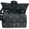 シャネル CHANEL デニム クラシックハンドバッグ A01112 28番台 ブラック シルバー金具 デニム レディース ショルダーバッグ