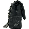 シャネル CHANEL デニム クラシックハンドバッグ A01112 28番台 ブラック シルバー金具 デニム レディース ショルダーバッグ