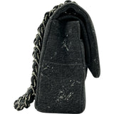 シャネル CHANEL デニム クラシックハンドバッグ A01112 28番台 ブラック シルバー金具 デニム レディース ショルダーバッグ