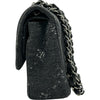 シャネル CHANEL デニム クラシックハンドバッグ A01112 28番台 ブラック シルバー金具 デニム レディース ショルダーバッグ