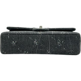 シャネル CHANEL デニム クラシックハンドバッグ A01112 28番台 ブラック シルバー金具 デニム レディース ショルダーバッグ