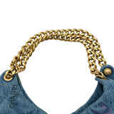 シャネル CHANEL マキシデニムホーボーバッグ AS3127 ブルー ゴールド金具 デニム レディース ハンドバッグ