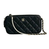 シャネル CHANEL マトラッセチェーンウォレット A82527 ブラック/ゴールド金具 ラムスキン レディース ショルダーバッグ