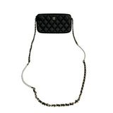 シャネル CHANEL マトラッセチェーンウォレット A82527 ブラック/ゴールド金具 ラムスキン レディース ショルダーバッグ