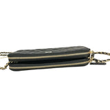 シャネル CHANEL マトラッセチェーンウォレット A82527 ブラック/ゴールド金具 ラムスキン レディース ショルダーバッグ