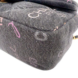 シャネル CHANEL デニムスモールフラップバッグ AS3134 ブラック/ゴールド金具 デニム レディース ショルダーバッグ
