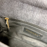 シャネル CHANEL デニムスモールフラップバッグ AS3134 ブラック/ゴールド金具 デニム レディース ショルダーバッグ
