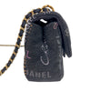 シャネル CHANEL デニムスモールフラップバッグ AS3134 ブラック/ゴールド金具 デニム レディース ショルダーバッグ