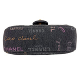 シャネル CHANEL デニムスモールフラップバッグ AS3134 ブラック/ゴールド金具 デニム レディース ショルダーバッグ