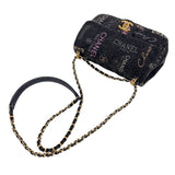 シャネル CHANEL デニムスモールフラップバッグ AS3134 ブラック/ゴールド金具 デニム レディース ショルダーバッグ