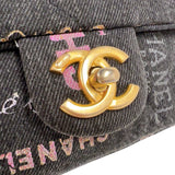 シャネル CHANEL デニムスモールフラップバッグ AS3134 ブラック/ゴールド金具 デニム レディース ショルダーバッグ