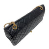 シャネル CHANEL 2.55ラージフラップバッグ A37587 ブラック　ゴールド金具 エイジドカーフ レディース ショルダーバッグ