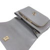 シャネル CHANEL ビジネスアフィニティスモールショルダーバッグ A93749 グレー　ゴールド金具 キャビアスキン レディース ショルダーバッグ