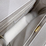 シャネル CHANEL ビジネスアフィニティスモールショルダーバッグ A93749 グレー　ゴールド金具 キャビアスキン レディース ショルダーバッグ