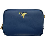 プラダ PRADA サフィアーノミニカメラバッグ ブルー サフィアーノレザー レディース ショルダーバッグ