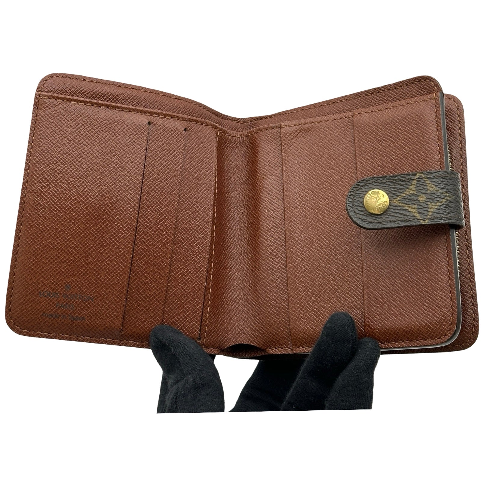 ルイ・ヴィトン LOUIS VUITTON コンパクト・ジップ M61667 ブラウン