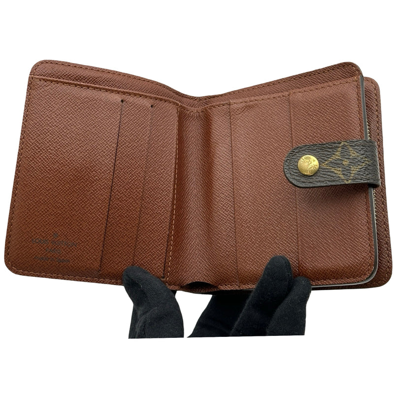 ルイ・ヴィトン LOUIS VUITTON コンパクト・ジップ M61667 ブラウン