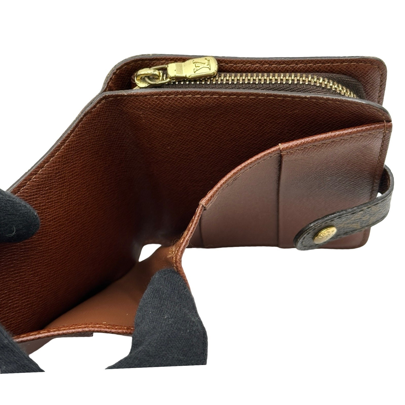 ルイ・ヴィトン LOUIS VUITTON コンパクト・ジップ M61667 ブラウン