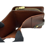 ルイ・ヴィトン LOUIS VUITTON コンパクト・ジップ M61667 ブラウン モノグラム レディース 二つ折り財布