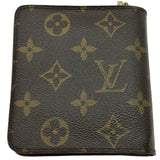 ルイ・ヴィトン LOUIS VUITTON コンパクト・ジップ M61667 ブラウン モノグラム レディース 二つ折り財布