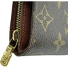 ルイ・ヴィトン LOUIS VUITTON コンパクト・ジップ M61667 ブラウン モノグラム レディース 二つ折り財布