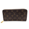 ルイ・ヴィトン LOUIS VUITTON ジッピー・ウォレット M41895 ブラウン フューシャ PVC ユニセックス 長財布