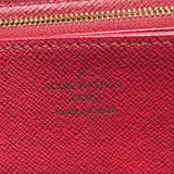 ルイ・ヴィトン LOUIS VUITTON ジッピー・ウォレット M41895 ブラウン フューシャ PVC ユニセックス 長財布