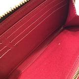 ルイ・ヴィトン LOUIS VUITTON ジッピー・ウォレット M41895 ブラウン フューシャ PVC ユニセックス 長財布