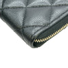 シャネル CHANEL クラシック ジップカードケース AP3179 ブラック/ゴールド金具 キャビアスキン レディース カードケース