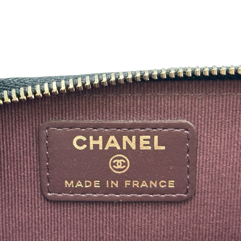 シャネル CHANEL クラシック ジップカードケース AP3179 ブラック