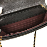 シャネル CHANEL マトラッセチェーン ウォレット AP0250 ブラック ゴールド金具 キャビアスキン レディース ショルダーバッグ