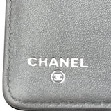 シャネル CHANEL カメリア ロングフラップウォレット 16番台 ブラック シルバー金具 ラム レディース 長財布