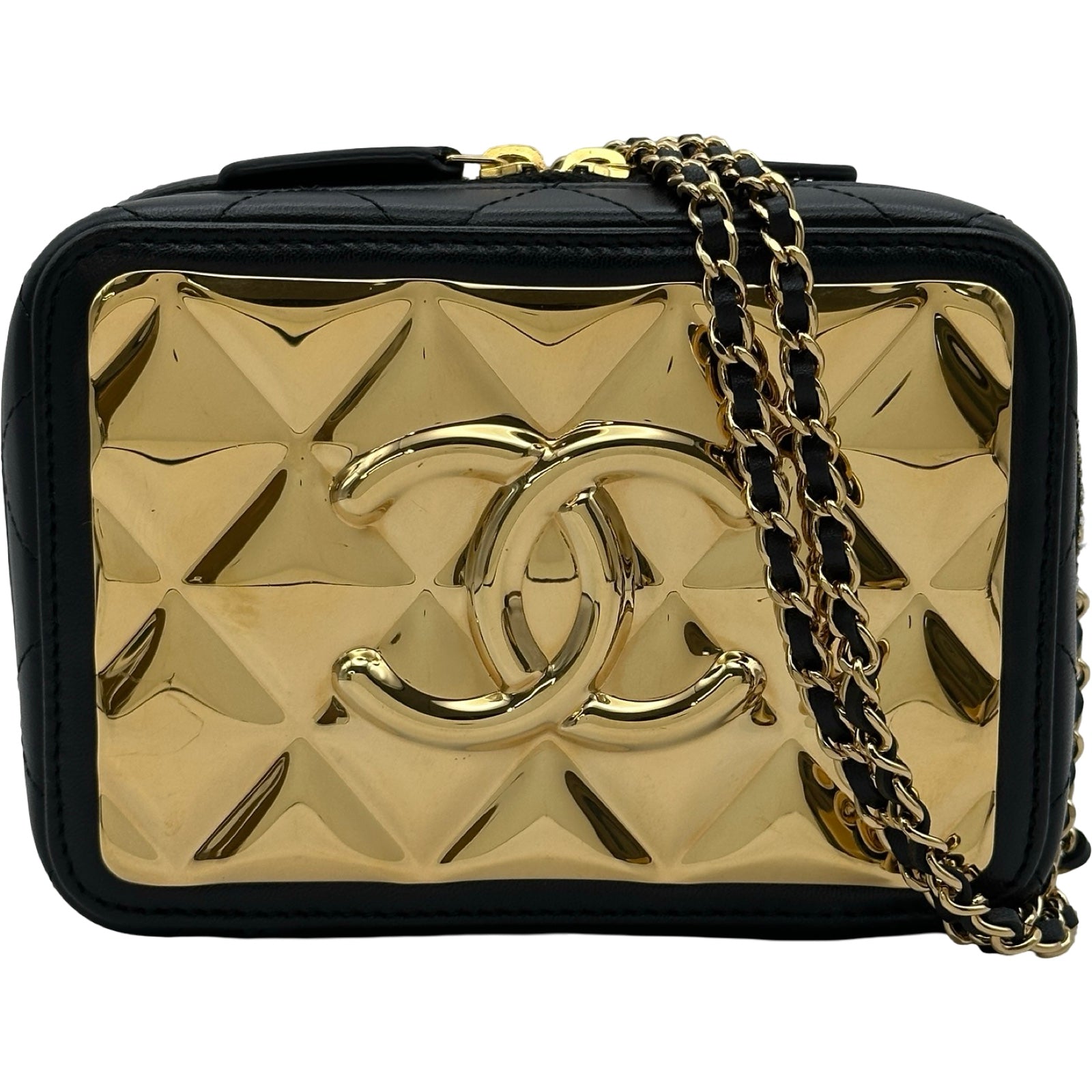 シャネル CHANEL マトラッセ バニティ ミニカードケース AP3002 31番台