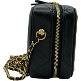 シャネル CHANEL マトラッセ バニティ ミニカードケース AP3002 31番台 ゴールド/ブラック ラム レディース ショルダーバッグ
