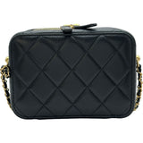 シャネル CHANEL マトラッセ バニティ ミニカードケース AP3002 31番台 ゴールド/ブラック ラム レディース ショルダーバッグ