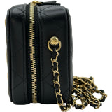シャネル CHANEL マトラッセ バニティ ミニカードケース AP3002 31番台 ゴールド/ブラック ラム レディース ショルダーバッグ