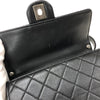 シャネル CHANEL マトラッセ スモールフラップバッグ AS0585 ブラック シルバー金具 カーフ レディース ショルダーバッグ