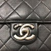 シャネル CHANEL マトラッセ スモールフラップバッグ AS0585 ブラック シルバー金具 カーフ レディース ショルダーバッグ