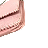 シャネル CHANEL ココマークチェーンウォレット A4854 ピンク/シルバー金具 キャビアスキン レディース ショルダーバッグ
