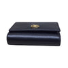 グッチ GUCCI ダブルG　ミディアムウォレット 598587 ブラック レザー レディース 三つ折り財布