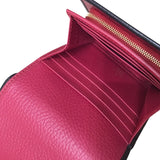 グッチ GUCCI ダブルG　ミディアムウォレット 598587 ブラック レザー レディース 三つ折り財布