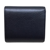 グッチ GUCCI ダブルG　ミディアムウォレット 598587 ブラック レザー レディース 三つ折り財布