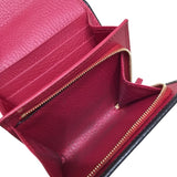 グッチ GUCCI ダブルG　ミディアムウォレット 598587 ブラック レザー レディース 三つ折り財布